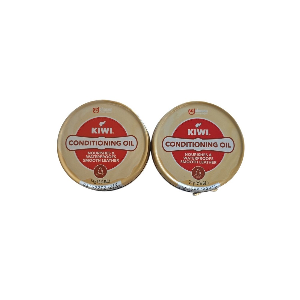 KIWI Conditioning Oil Nourishes & Waterproofs‎ Smooth Leather Set of 2 74g